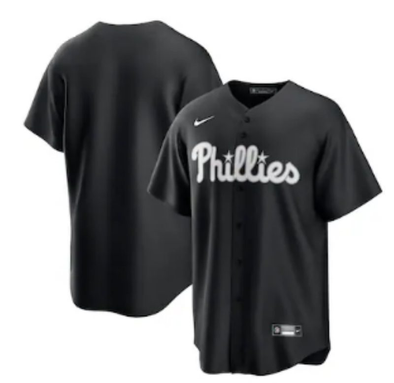 Men Philadelphia Phillies blank Black Seventh generation Joint Name Nike MLB 2025 Jersey style 9